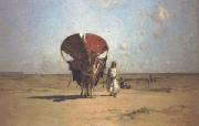 Gustave Guillaumet Dans Les dunes (mk32) oil painting on canvas